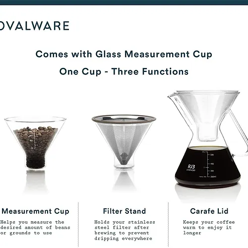 RJ3 Pour Over Coffee Maker with Filter4
